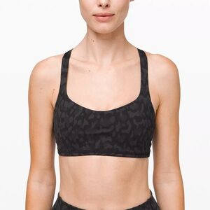 Lululemon Free To Be Bra Black Formation Camouflage Deep Coal | Size 6